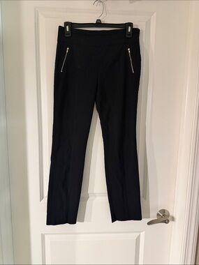 Joe B Black Straight-Leg Pants with Zip Pockets